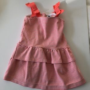 Janie and Jack Tangerine Stripe Dress 18M-24M